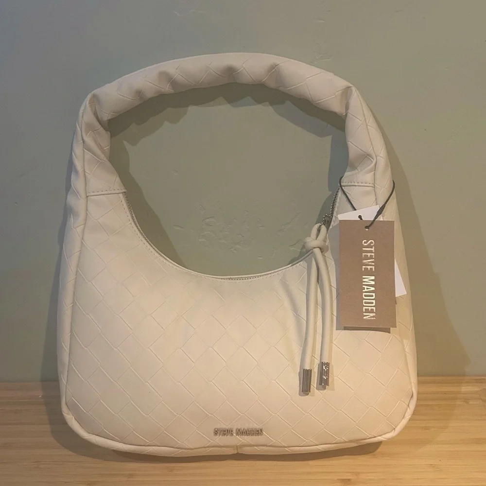 Steve Madden Blonde BWIN Embossed Hobo Shoulder Bag NWTS
